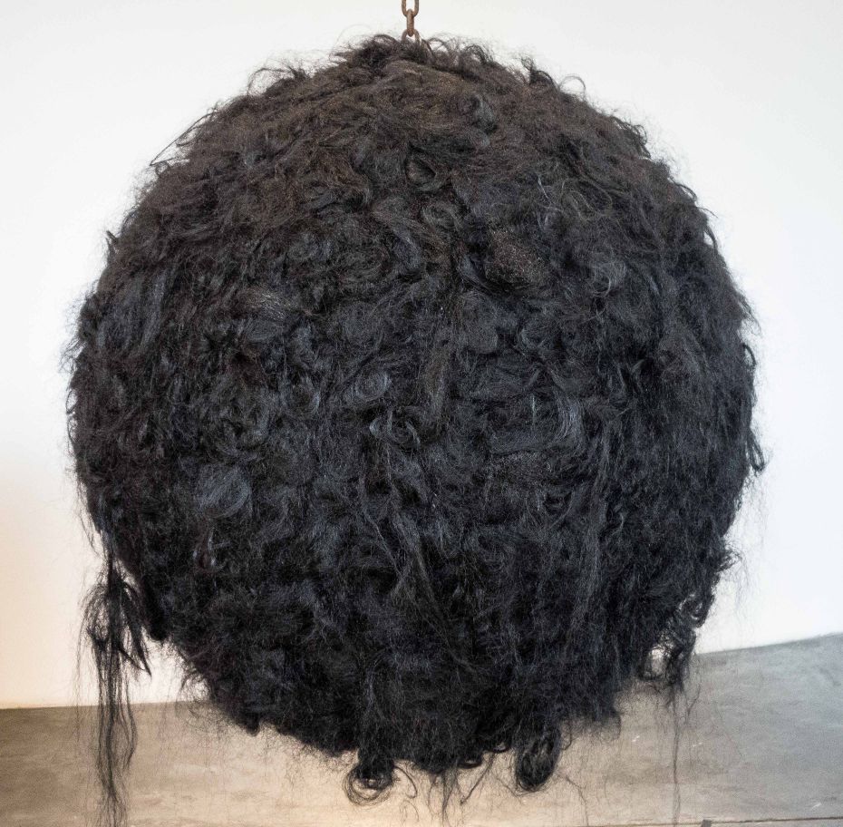 A synthetic hair ball by artist Castillo.