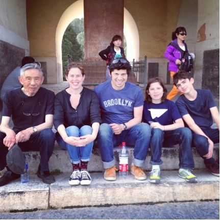 William, Sarah, Russull, Angus, and Mischa at the Ming Tombs.