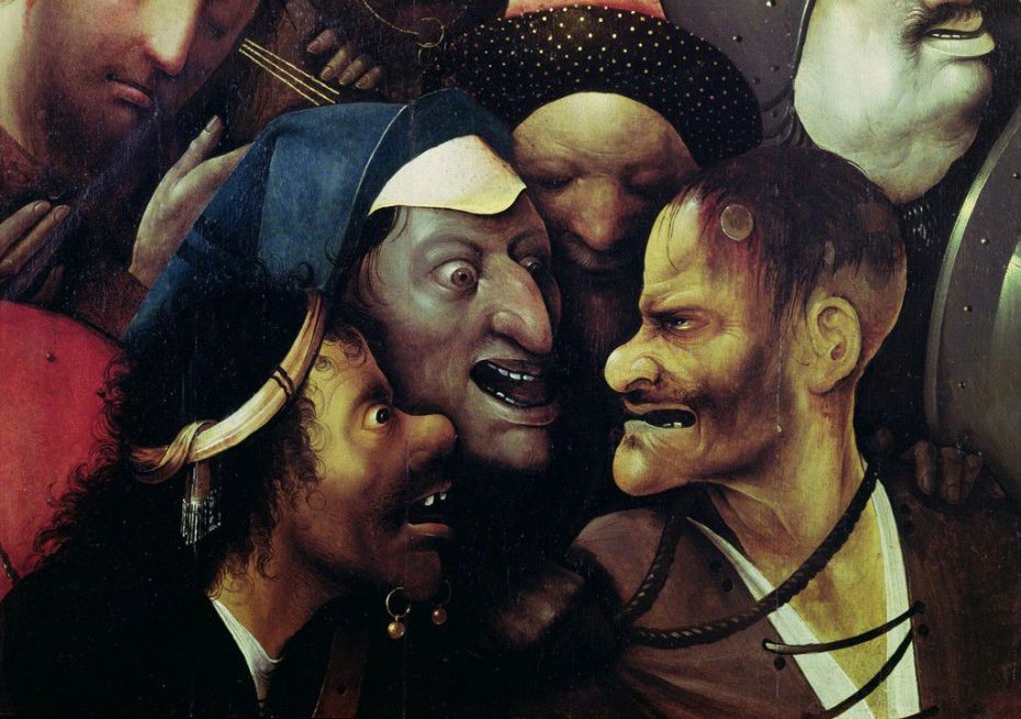 Detail from 'Christ Carrying the Cross.' Oil on panel, c. 1510-1516. Museum voor Schone Kunsten, Ghent.