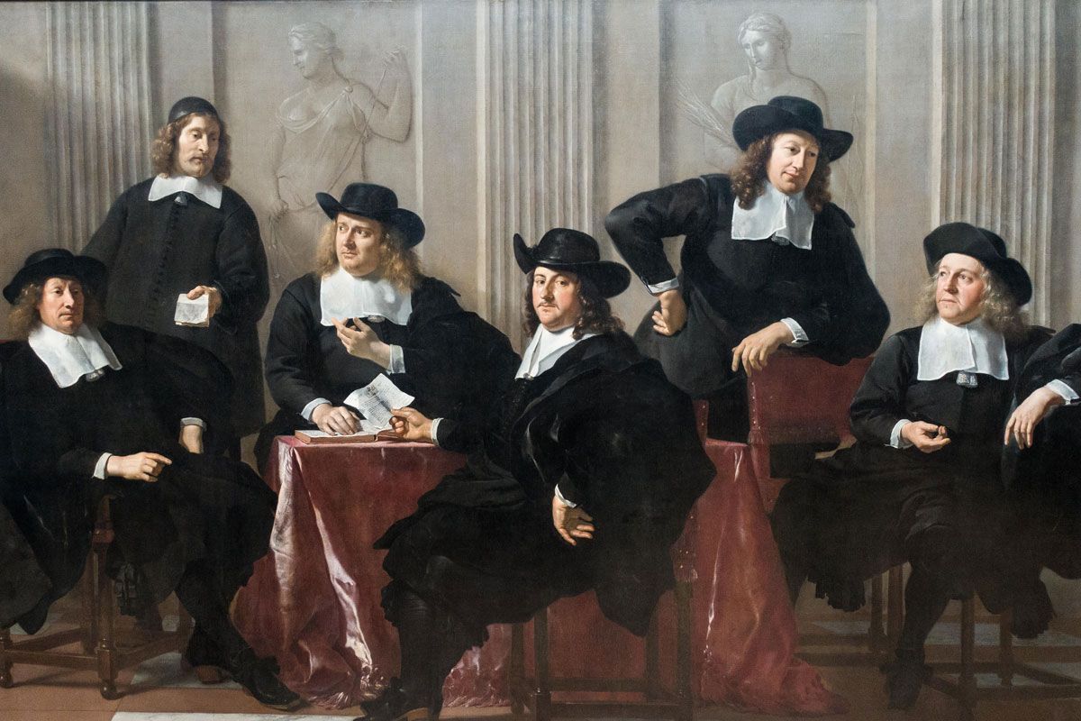 The Regents of the Spinhuis and Nieuwe Werkhuis, Amsterdam, Karel Dujardin, 1669.