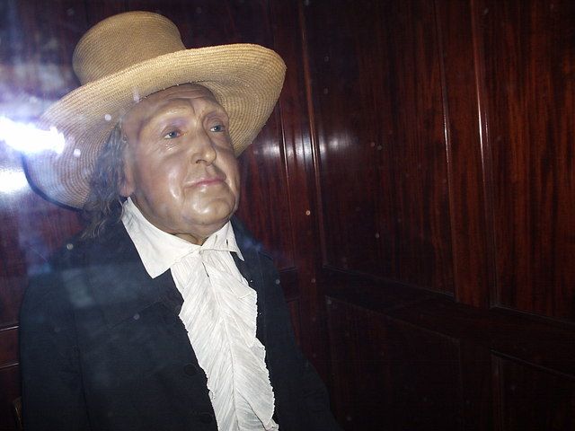 Jeremy Bentham, embalmed at University College London.