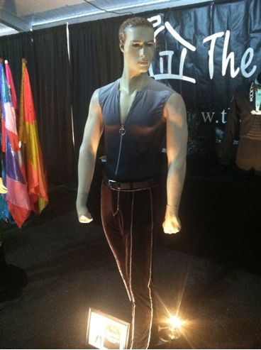 Costume on display at merch tent.