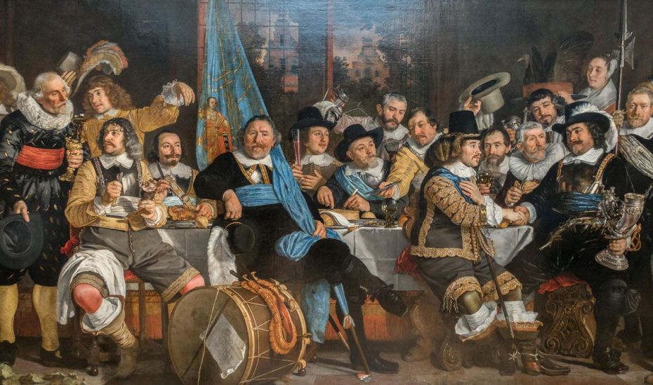 Banquet celebrating the Treaty of Munster, 18 June 1648. Bartholomeus van der Helst, 1648.